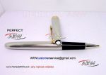 Perfect Replica Montblanc Meisterstuck Gold Clip Stainless Steel And Black Rollerball Pen